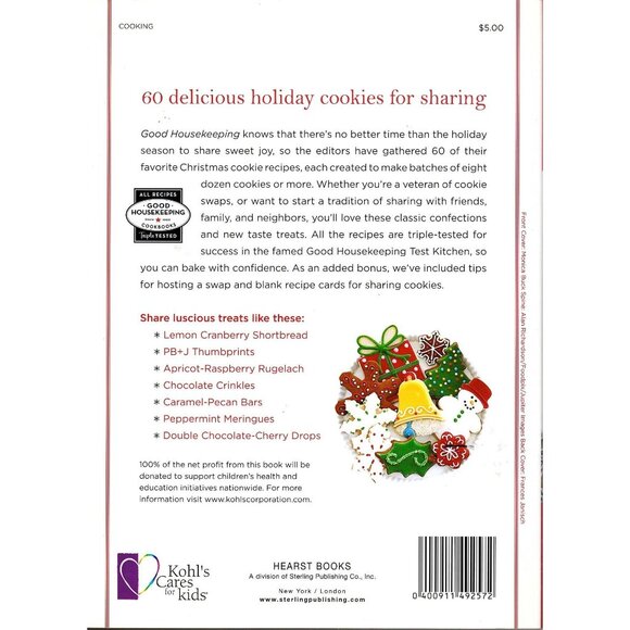 Good Housekeeping The Great Christmas Cookie Swap Cookbook 60 Large Batch Recipe - Picture 2 of 2